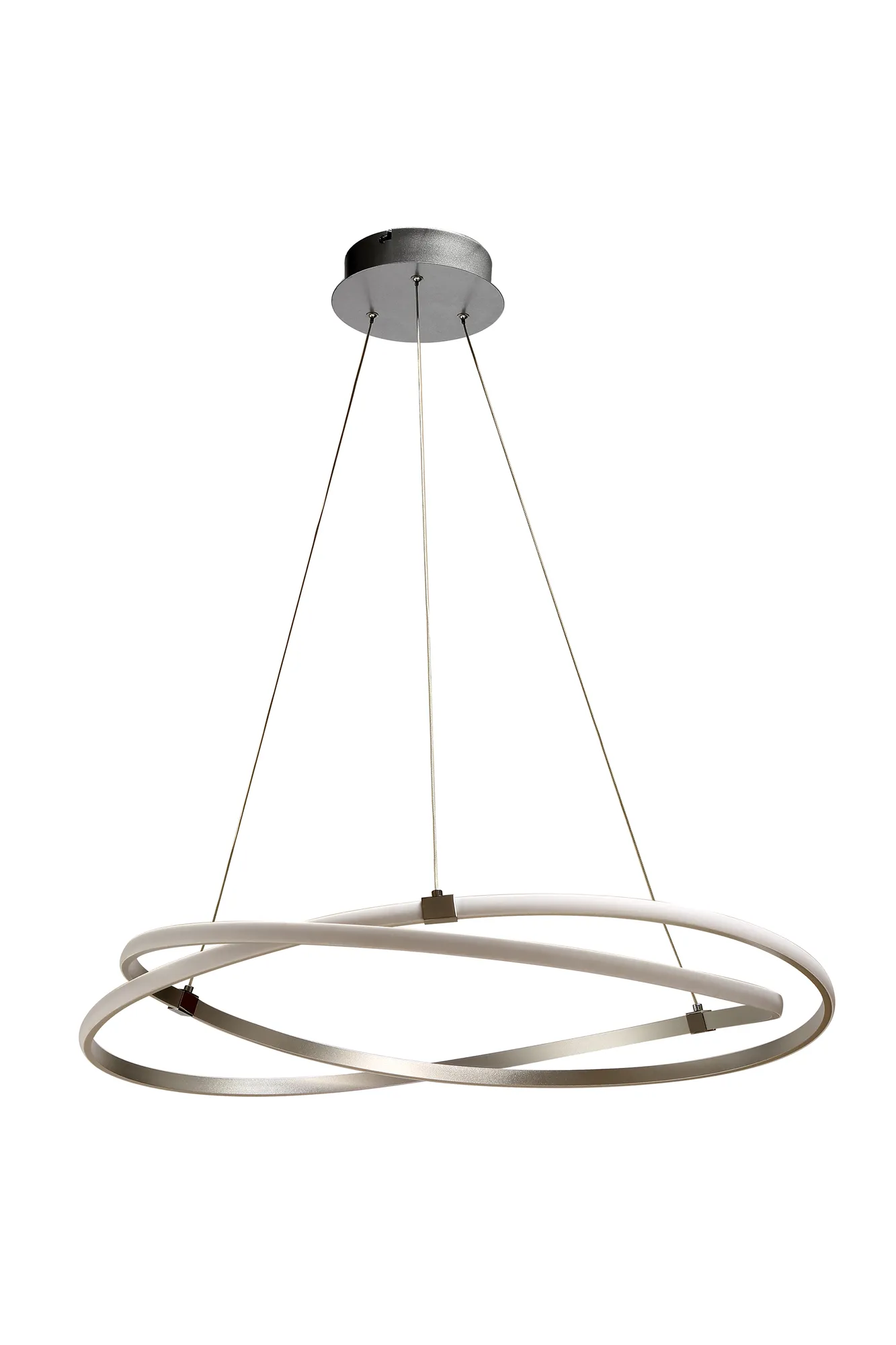 Infinity Silver Ceiling Lights Mantra Ring Pendants